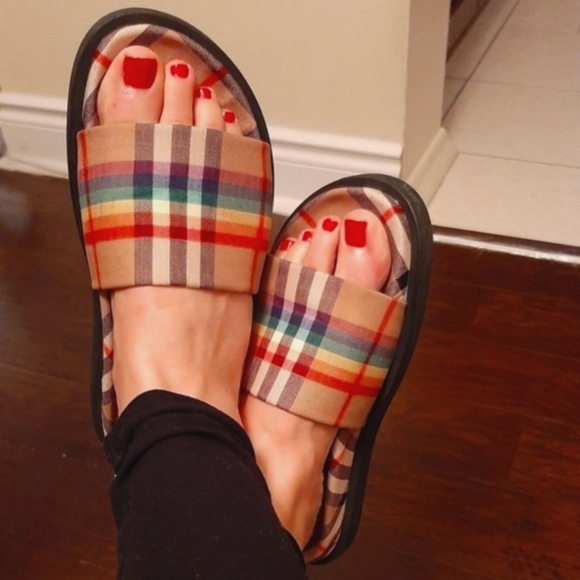 Burberry Vintage Checker Slides Limited Edition - Picture 6 of 7